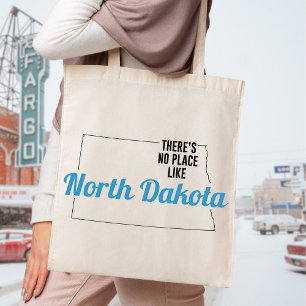 Det finns ingen Ställe som North Dakota Tote Bag Tygkasse