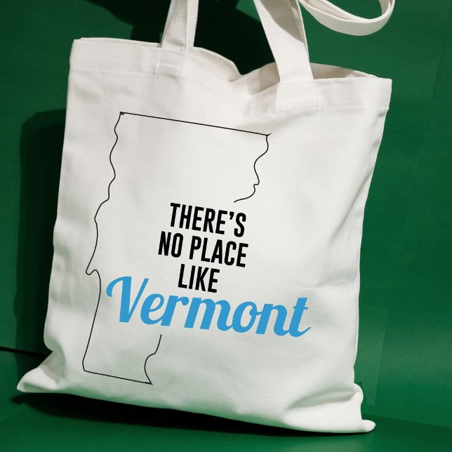 Det finns ingen Ställe som Vermont, Tote Bag, Mamm Tygkasse (Skapare uppladdad)