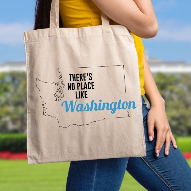 Det finns ingen Ställe som Washington Tote Bag Tygkasse (Skapare uppladdad)