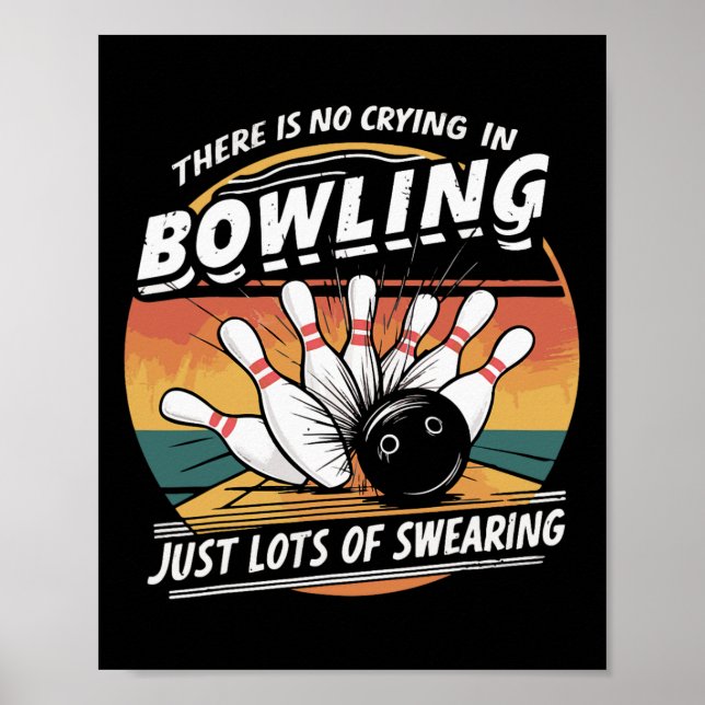 Det finns ingen tår i bowling gräl  poster (Framsidan)
