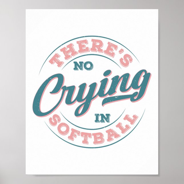 Det Finns Ingen Tårar I Softll Roligt Game Day Sof Poster (Framsidan)