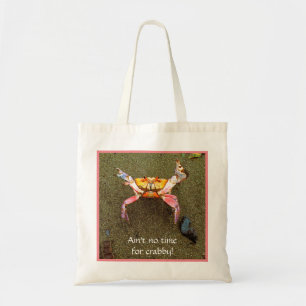Det finns ingen tid för Crabby Tote Bag Tygkasse