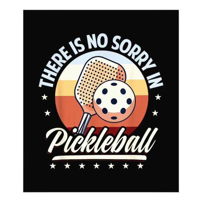 Det finns ingen ursäkt i Pickleball Fototryck (Framsidan)