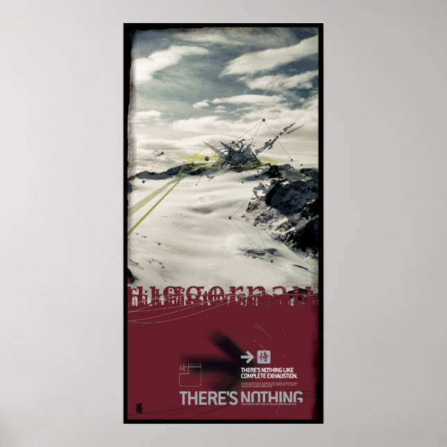 DET FINNS INGENTING (Leinwand) Poster (Framsidan)