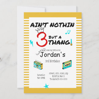 Det finns inget annat än en 3-Thang-inbjudan Inbjudningar