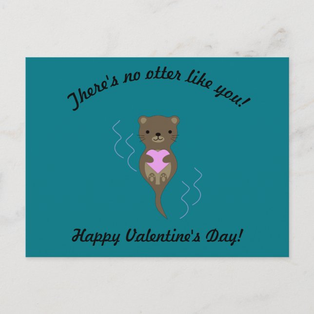 Det finns inget annat som du Valentine Vykort (Framsida)