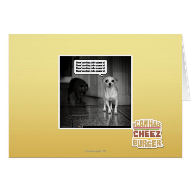 Det finns inget att skrämma om hälsningskort (Framsidan Horizontal)