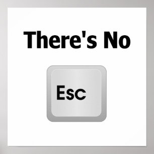 Det finns inget Escape Poster