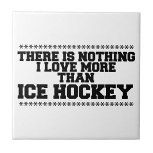 Det finns inget i Kärlek mer än ishockey Kakelplatta