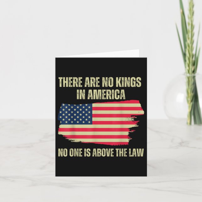 Det finns inget Kung i Amerika, 2024 US Flagga Kort (Framsida)