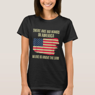 Det finns inget Kung i Amerika, 2024 US Flagga T Shirt