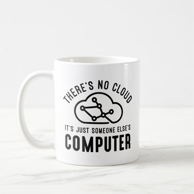 Det finns inget moln kaffemugg (Vänster)