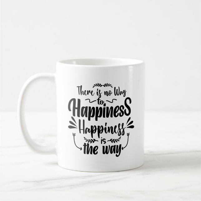 Det finns inget sätt att glädja sig åt typografi p kaffemugg (Vänster)