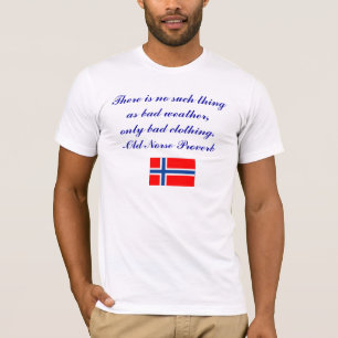 Det finns inte någon sådan sak som dåligt väde t-shirt