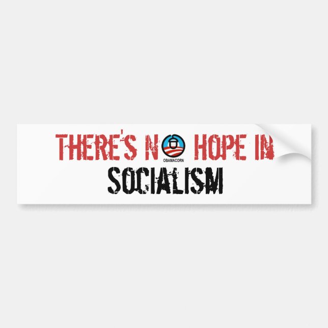 Det finns inte något hopp i Socialism Bildekal (Framsidan)