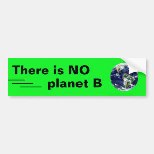 Det finns inte NÅGOT planet B /Drive & Walk - fö Bildekal