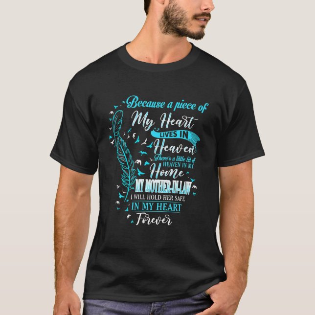 Det finns lite himmel i mitt hem min mamma t shirt (Framsida)