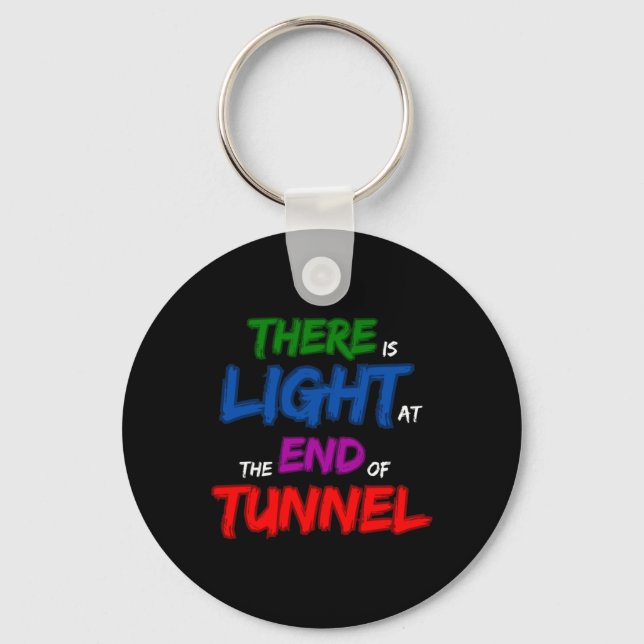 Det finns ljus i tunneln nyckelring (Framsida)