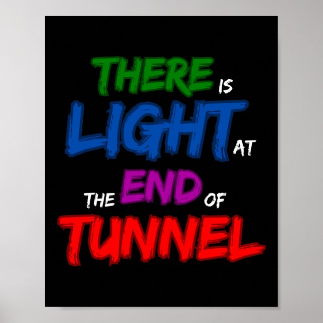 Det finns ljus i tunneln poster (Framsidan)