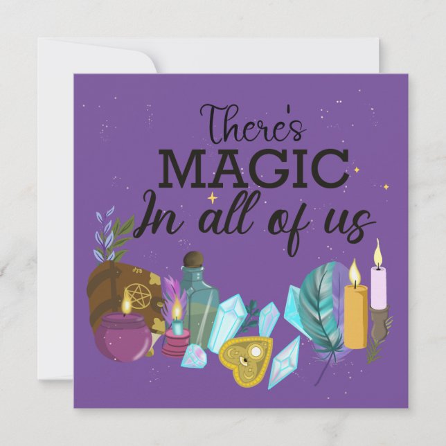 Det finns magi hos oss alla inbjudningar (Framsida)