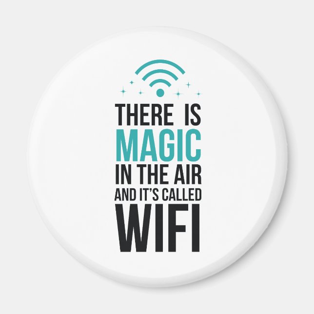Det finns magi i Luft som kallas Wi-Fi Magnet (Framsidan)