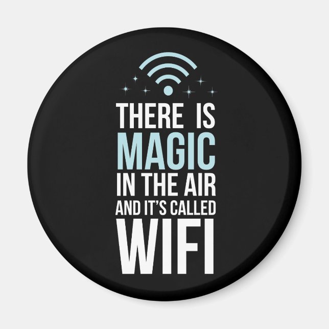 Det finns magi i Luft som kallas Wi-Fi Magnet (Framsidan)