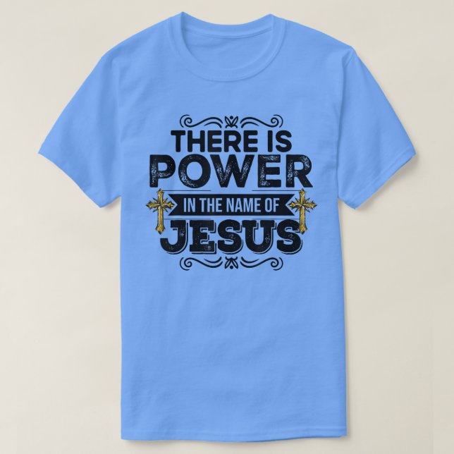 Det finns makt i Namn i de kristna Jesus T Shirt (Design framsida)