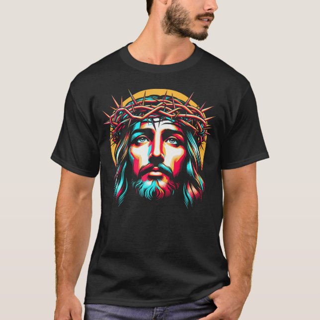 Det finns makt i Namn i Jesus kristna T Shirt (Framsida)