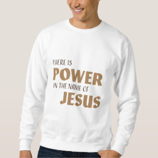 Det finns makt i Namn i Jesus Lång Ärmad Tröja