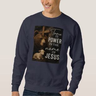 Det finns makt i Namn i JesusT-Shirt Lång Ärmad Tröja