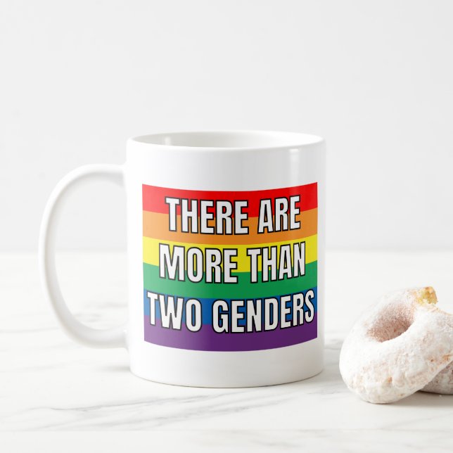 Det finns mer än två Gender Kaffemugg (Med munk)