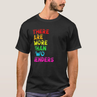 Det finns mer än två köer av HBTTQ Rainbow Fla T Shirt
