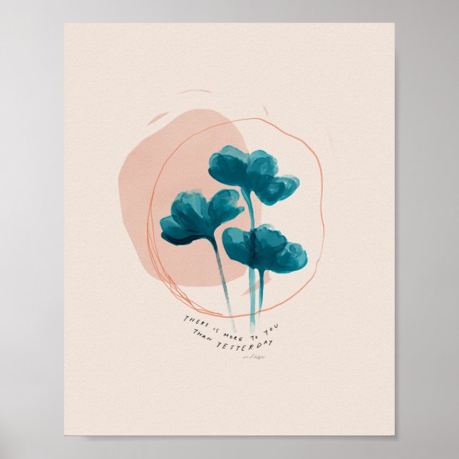 "Det finns mer för dig än i går." Poster (Framsidan)