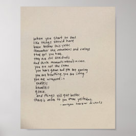 Det finns mer för er än i går - en Dikt Poster