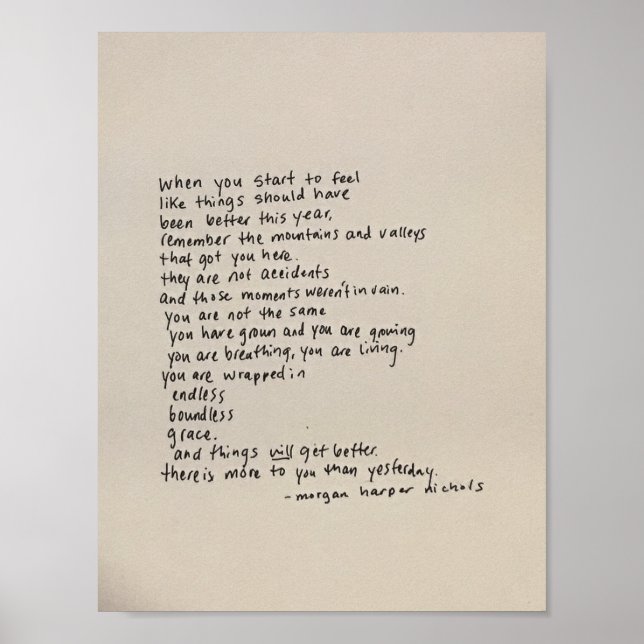 Det finns mer för er än i går - en Dikt Poster (Framsidan)