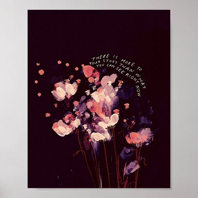 Det finns mer i din historia - inspirerande citat poster (Framsidan)