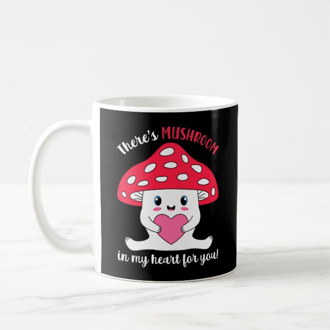 Det finns Mushroom i mitt hjärta för dig Kaffemugg (Vänster)
