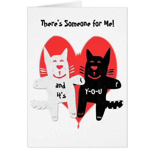 Det finns någon för mig! hälsningskort (Framsidan)
