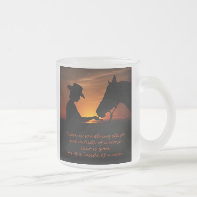 Det finns något om utsidan frostad glasmugg (Höger)