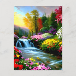 Det finns något speciellt med mindre vattenfall f vykort