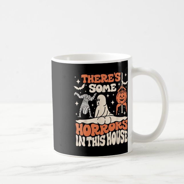 Det finns några fasor Ghost Pumpkin Halloween Wome Kaffemugg (Höger)
