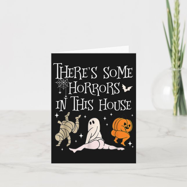 Det finns några fasor i det här huset, rolig utsag kort (Framsida)