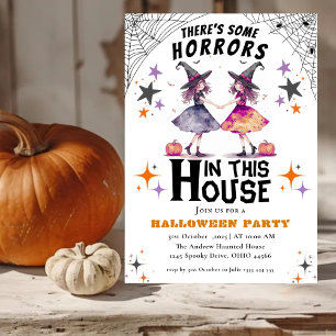 Det finns några fasor i huset Halloween Inbjudningar