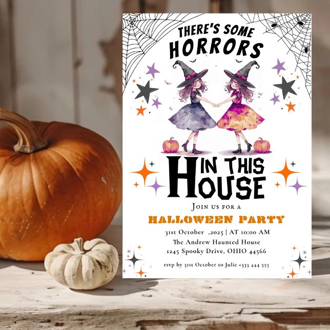 Det finns några fasor i huset Halloween Inbjudningar (Skapare uppladdad)