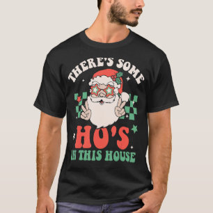 Det finns några Ho här i huset, Santa Groovy Retro T Shirt