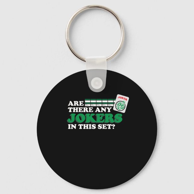 Det finns några Jokers i Set Mahjong Player Games Nyckelring (Framsida)