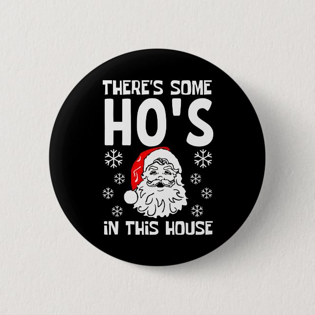 Det finns några som är i huset jul knapp (Framsida)