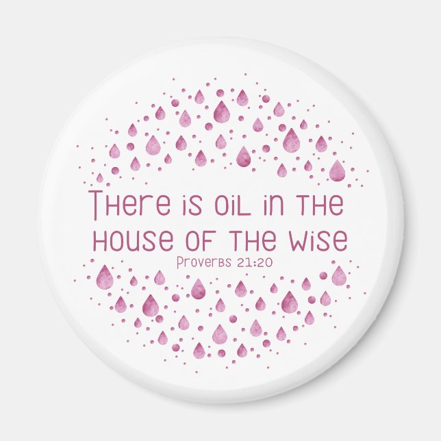 Det finns olja i huset Wise Magnet (Framsidan)