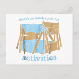 Det finns så mycket utrymme för aktivitetsbröder vykort