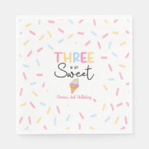 Det finns så sötad iskräm 3:e födelsedagen Party